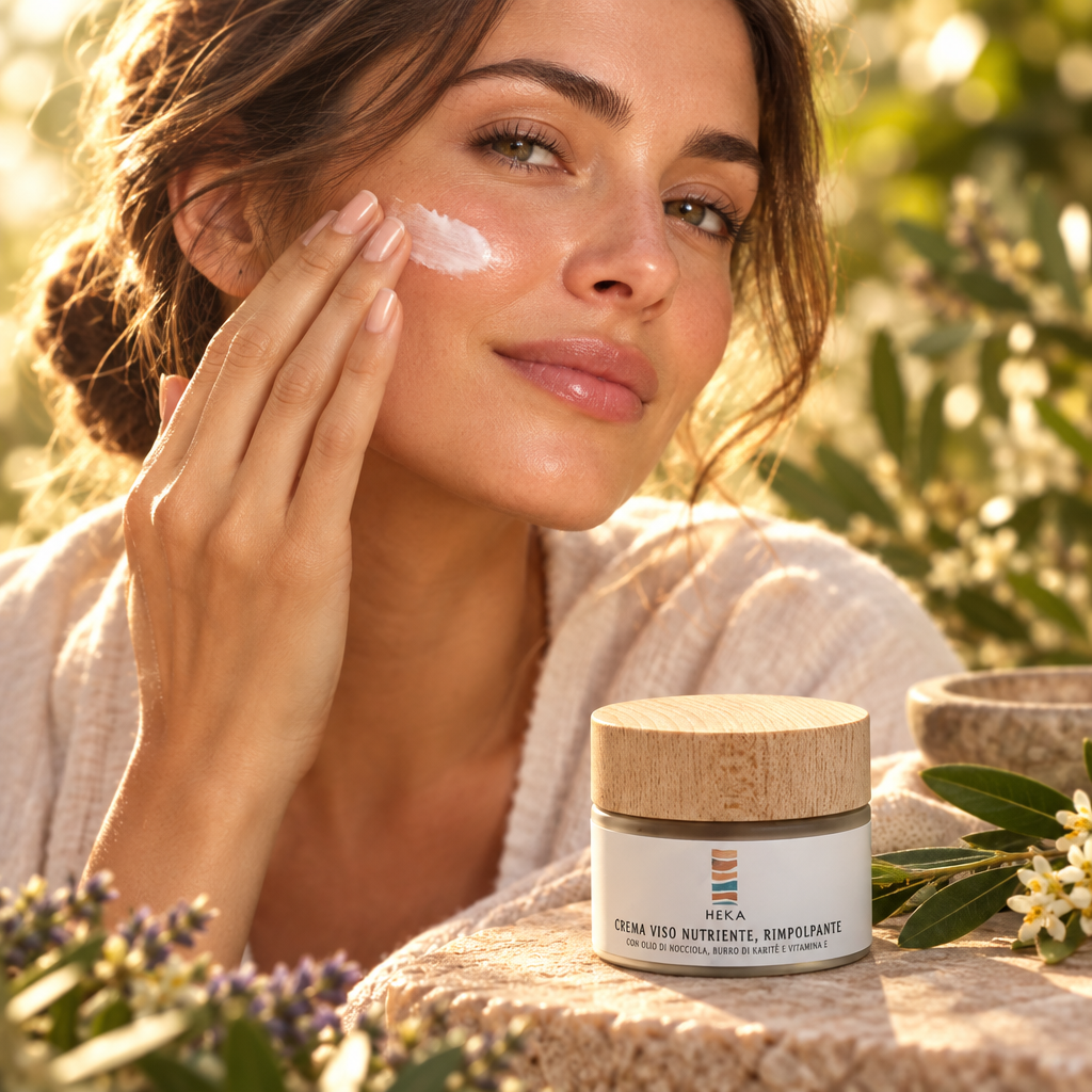 Lifestyle applicazione crema Heka